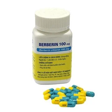 Thuốc Berberin 100mg Domesco điều trị nhiễm khuẩn đường ruột, tiêu chảy, kiết lỵ (100 viên)