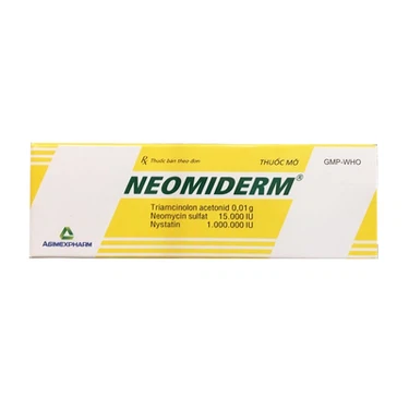 Thuốc mỡ Neomiderm Agimexpharm điều trị các bệnh ngoài da (10g)