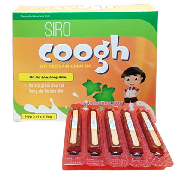 Siro Coogh, hỗ trợ giảm ho, long đờm, giảm đau rát họng do ho kéo dài