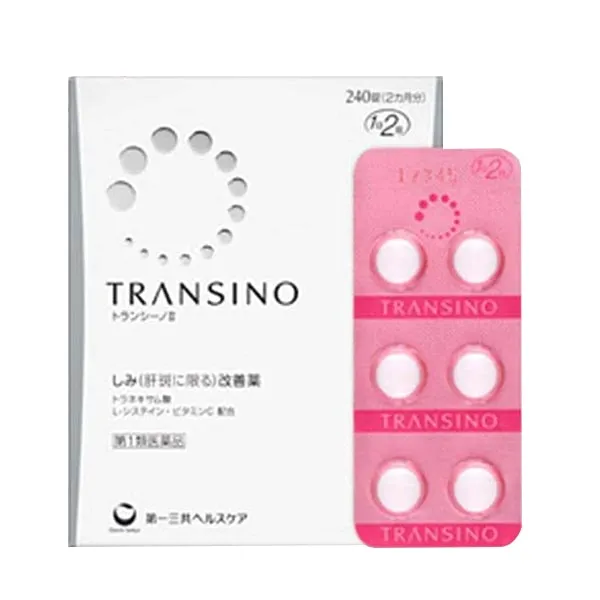 Viên uống giảm nám Transino Nhật Bản 240 viên - Hỗ trợ làm mờ nám, tàn nhang và làm sáng da hiệu quả