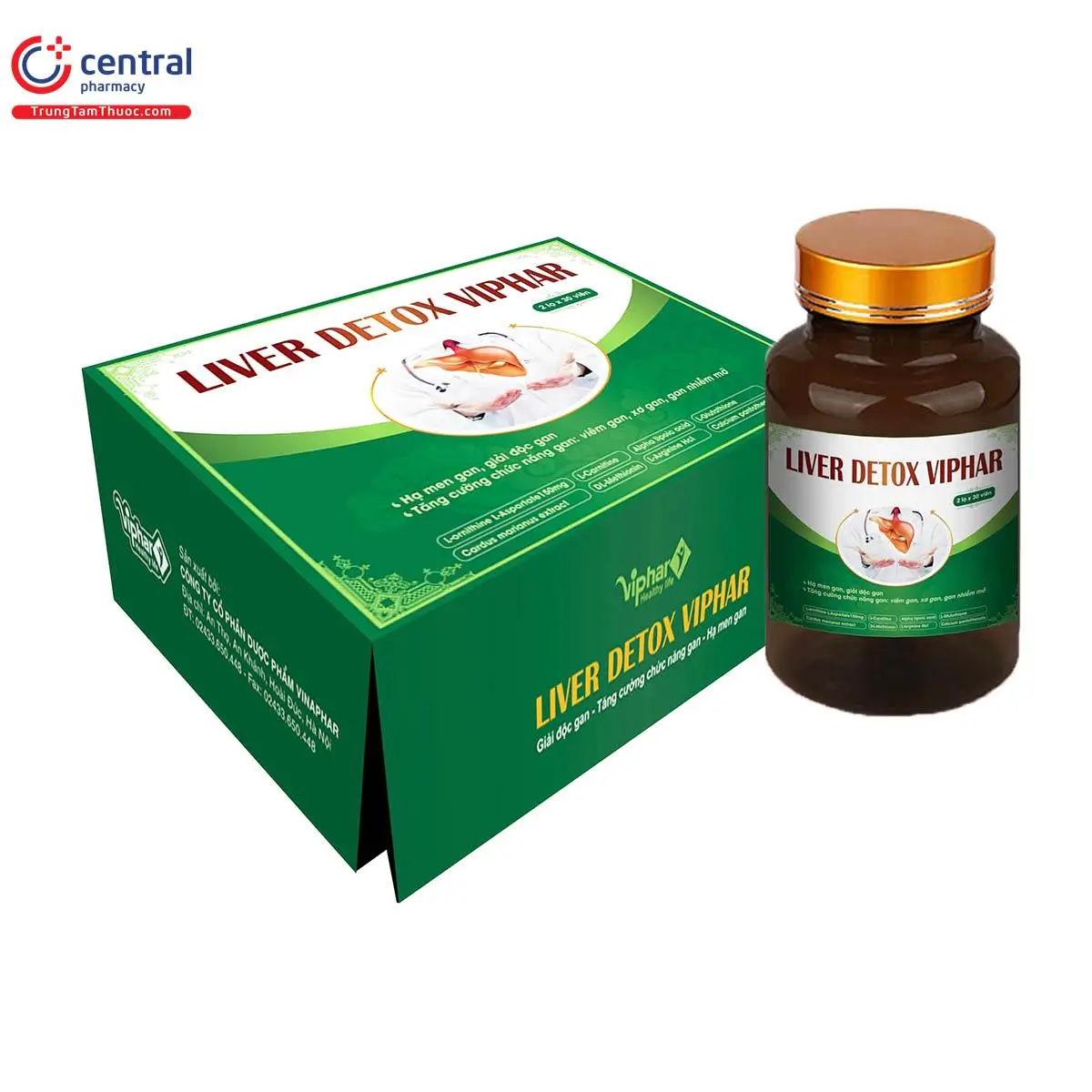 Liver Detox Viphar tăng cường chức năng gan