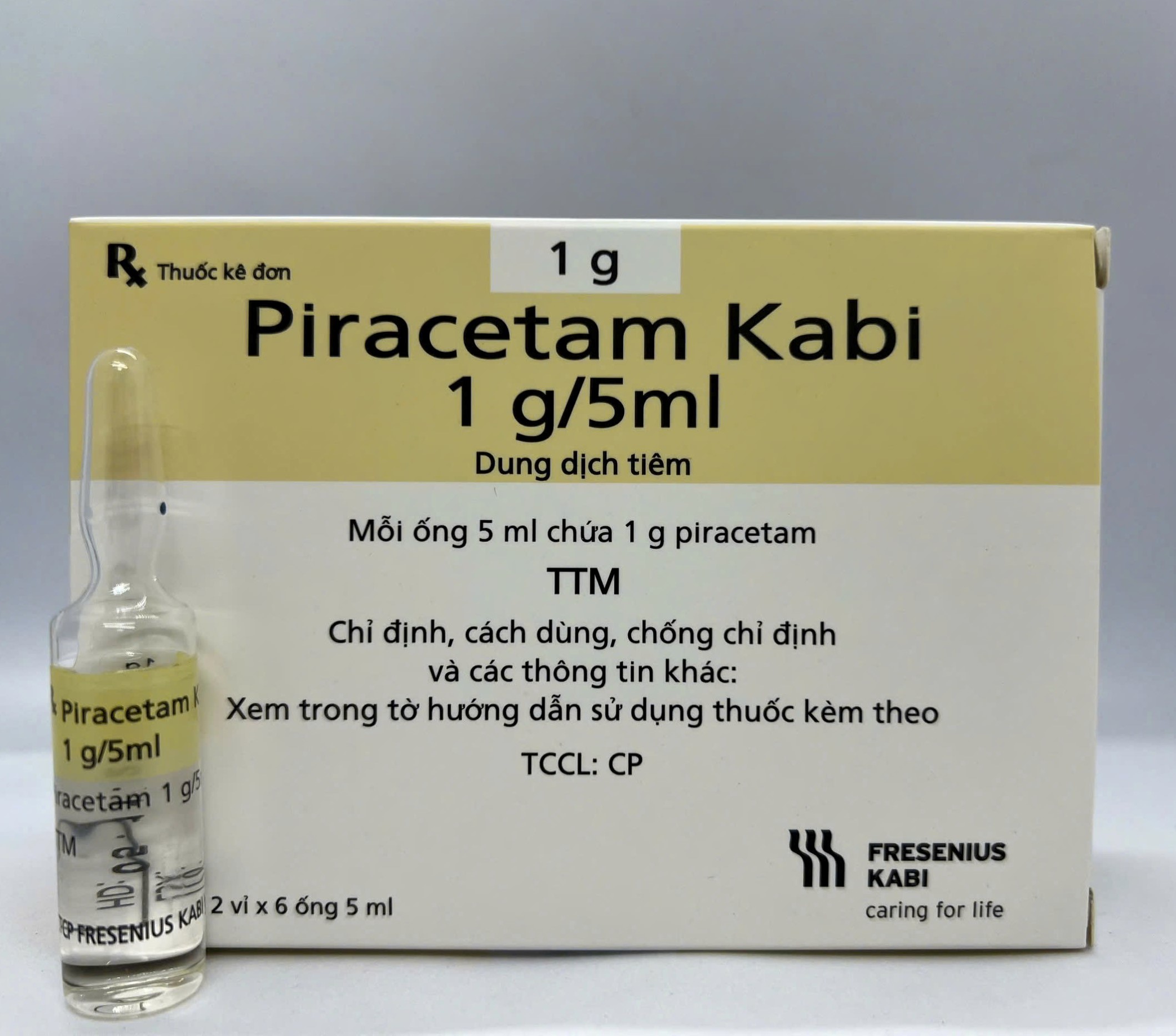 Piracetam Kabi 1g/5ml giúp hỗ trợ cải thiện chức năng não bộ