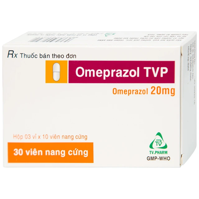 Thuốc Omeprazol 20 giúp điều trị loét tá tràng, viêm loét dạ dày