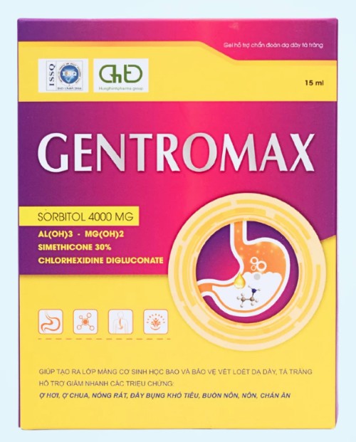 Gel dạ dày GENTROMAX giúp hỗ trợ giảm đau