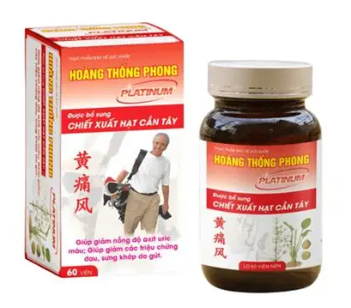 Hoàng Thống Phong Platinum giảm triệu chứng đau nhức xương khớp do Gout