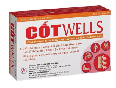 Cốt Wells bổ sung dưỡng chất giảm thoái hóa khớp 