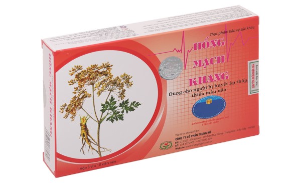 Hồng Mạch Khang hỗ trợ bổ máu, giảm huyết áp thấp suy nhược cơ thể
