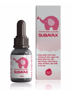 Subavax nhỏ mũi họng bổ sung lợi khuẩn 10ml