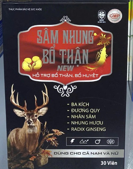 Sâm Nhung Bổ Thận NEW  hỗ trợ thận hư, thận yếu, tăng cường sinh lý