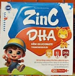 ZincDHA hỗ trợ tăng cường tiêu hóa Hộp cam