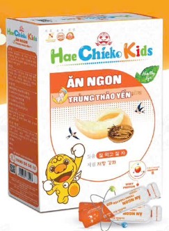 HaeChieKo Kids Ăn Ngon Trùng Thảo Yến Plus cải thiện tình trạng ăn uống tăng cường sức đề kháng