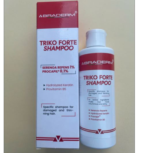 Dầu gội đầu Braderm Triko Forte Shampoo ngăn ngừa rụng tóc