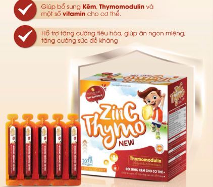 Siro ZinC Thymo NEW giúp bổ sung dưỡng chất cho trẻ nhỏ