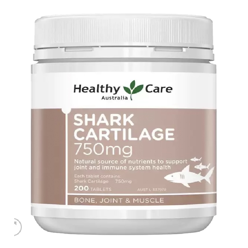 Viên uống sụn vi cá mập Úc Healthy Care Shark Cartilage thực phẩm bảo vệ sức khoẻ