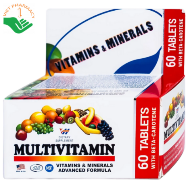 Multivitamin Nutrimed 60 Viên – Bổ Sung Vitamin Và Khoáng Chất Hỗ Trợ Tăng Cường Sức Khỏe Toàn Diện