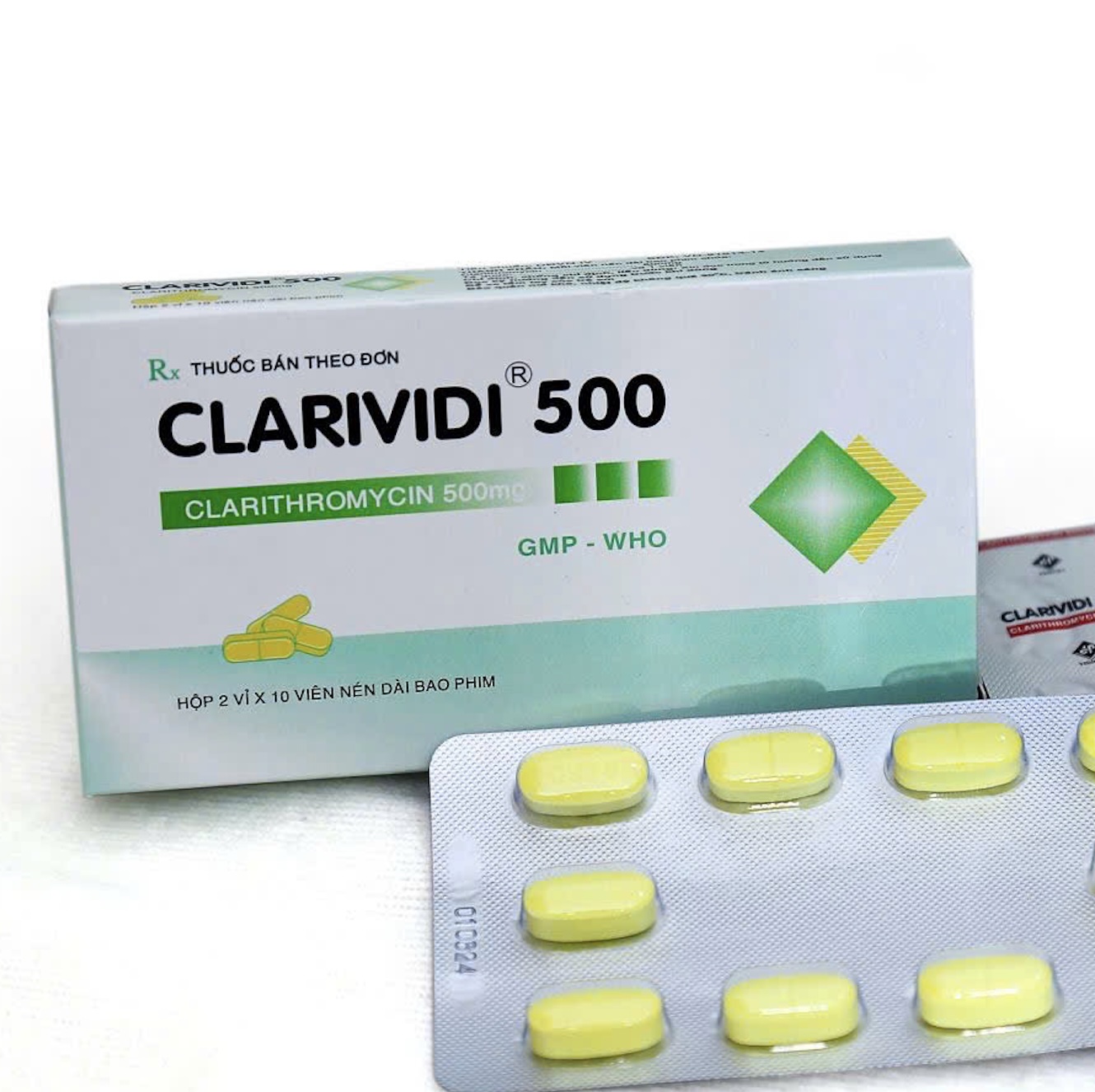 Clarividi 500 điều trị nhiễm khuẩn