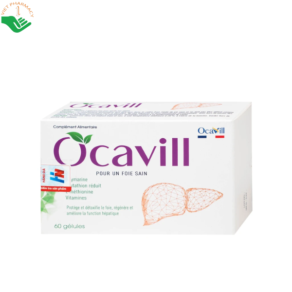 Viên uống hỗ trợ tăng cường chức năng gan, giải độc gan, bảo vệ gan Ocavill (4 vỉ x 15 viên)