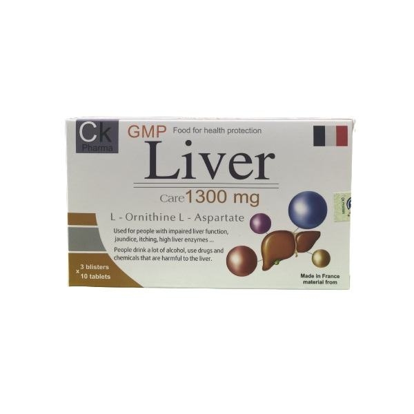 Thực phẩm bảo vệ sức khỏe CK LIVER CARE 1300mg giúp bảo vệ gan cao cấp được nhập khẩu chính hãng từ Pháp