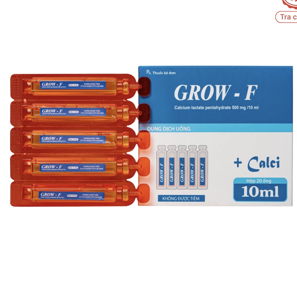 Thuốc Grow - F Hanapharm điều trị tình trạng thiếu calci