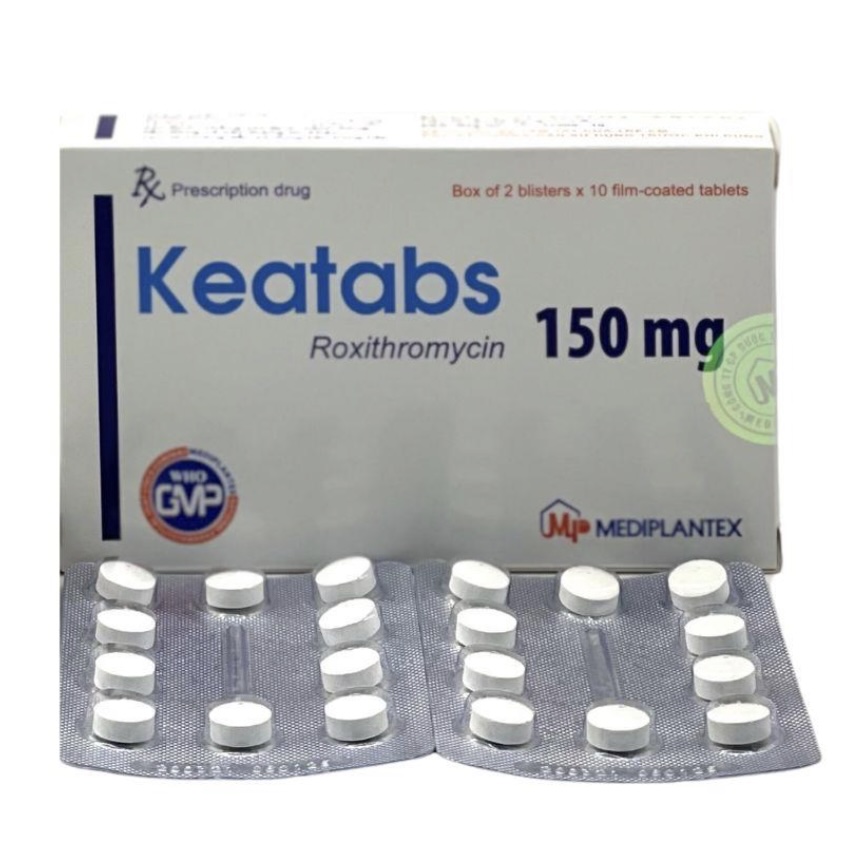 Keatabs 150 mg điều trị nhiễm khuẩn đường hô hấp