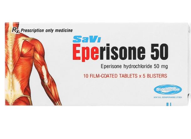 SaVi Eperisone 50 cải thiện chứng tăng trương lực cơ liệt co cứng