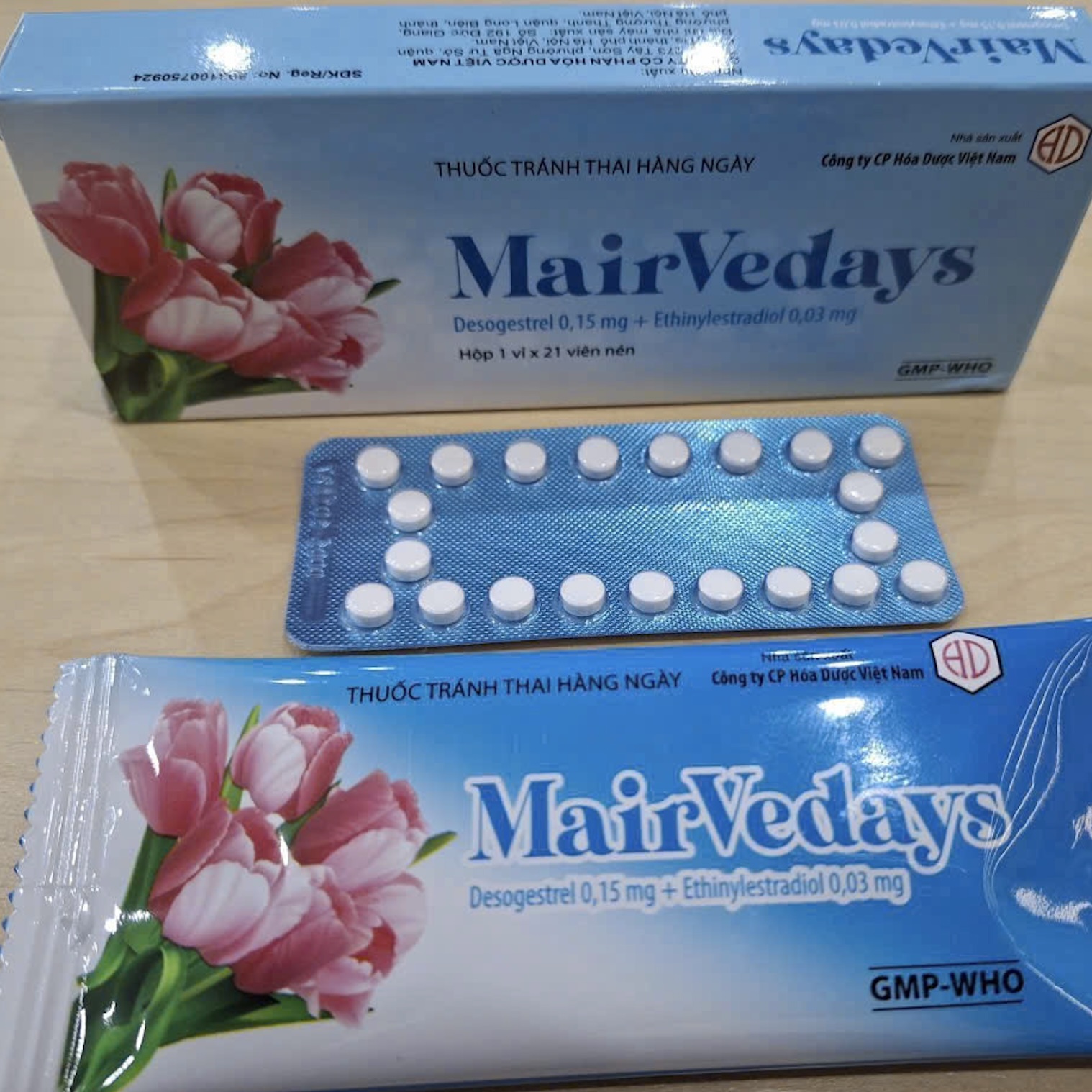 MairVedays thuốc tránh thai hàng ngày