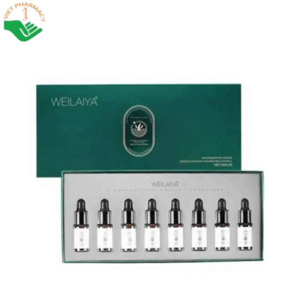 Serum Ginger Hair Root Nourishing Essence Weilaiya (Hộp 8 chai)