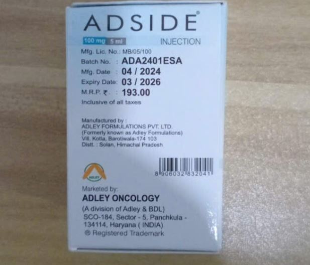 Thuốc Adside Etoposide Injection điều trị ung thư