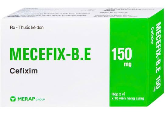 Thuốc Mecefix-B.E Merap điều trị nhiễm khuẩn đường tiết niệu, viêm tai giữa (2 vỉ x 10 viên)