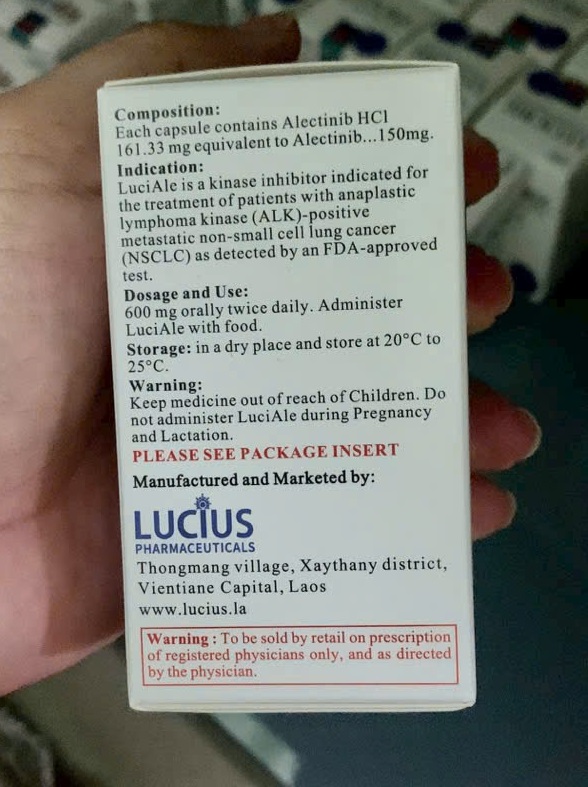 Thuốc LuciAle 150mg điều trị ung thư phổi