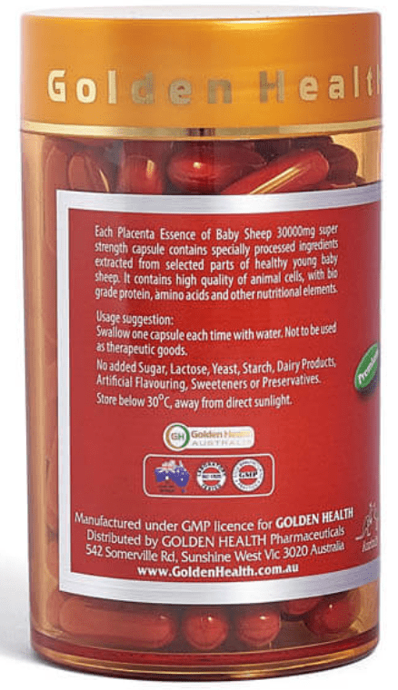 GH Placenta Essence of Baby Sheep - Viên Uống Nhau Thai Cừu 30.000mg - 100caps