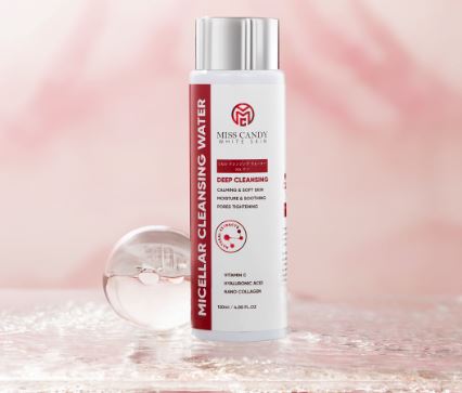 MC Micellar Cleansing Water - Nước Tẩy Trang Tinh Khiết Phân Tử HA Miss Candy White Skin - 120ml