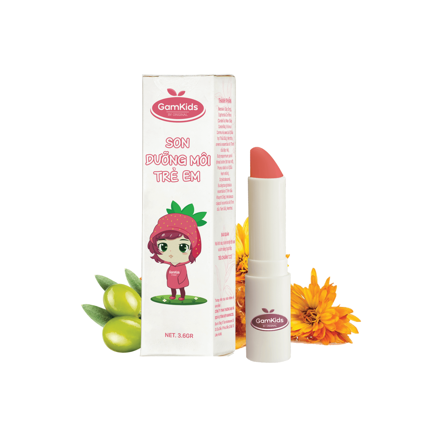 Son trẻ em dưỡng Thuần Chay – Màu Hồng