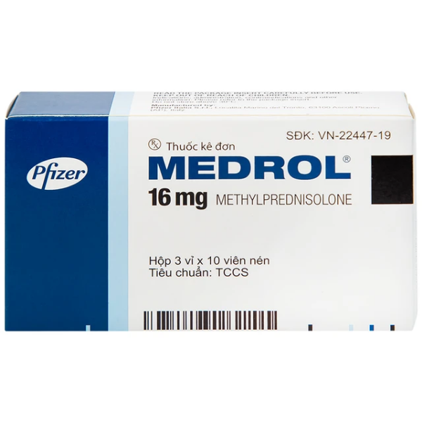 Thuốc Medrol 16mg Pfizer Kháng Viêm, Điều Trị Dị Ứng Và Rối Loạn Miễn Dịch