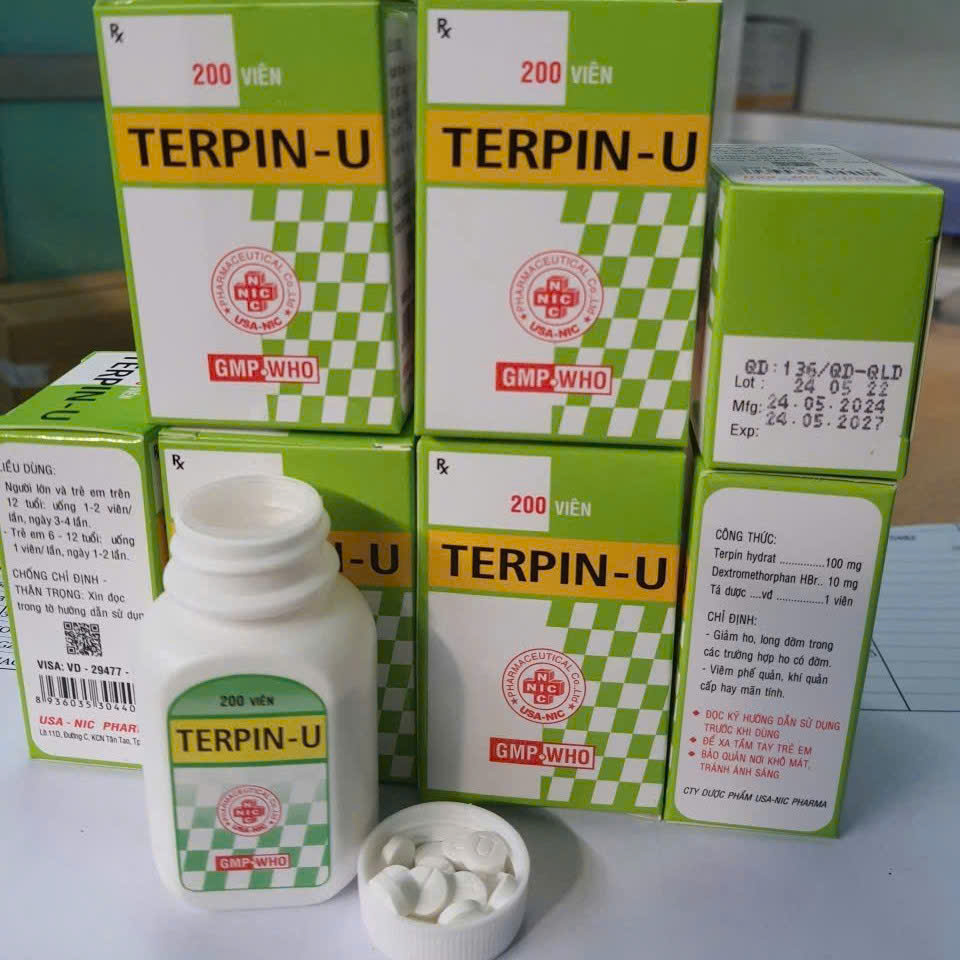 Thuốc Ho Long Đờm TERPIN-U