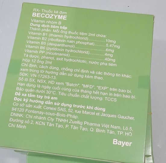 Becozyme Vitamins B Bayer bổ sung Vitamin B
