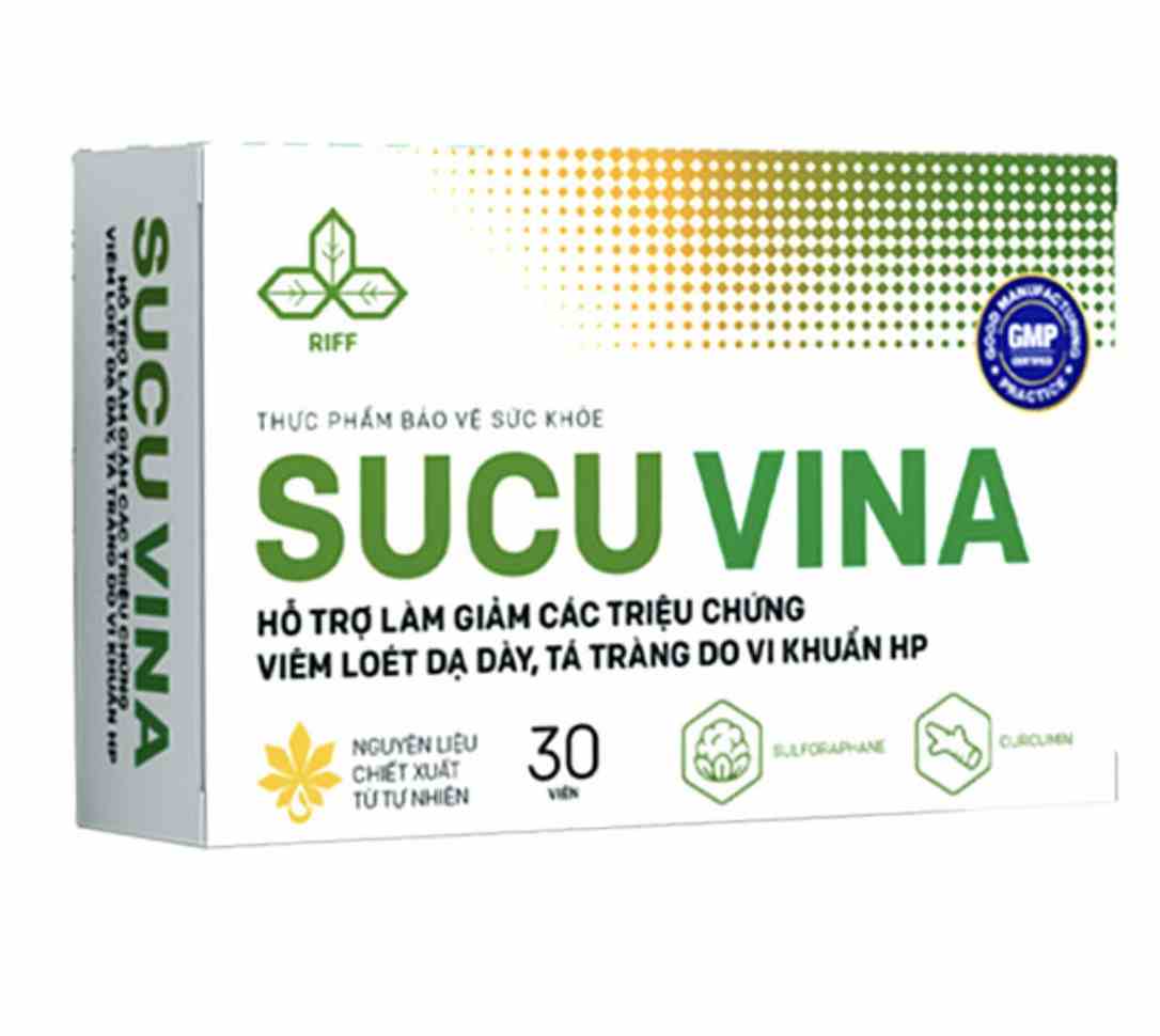 Sucuvina, hỗ trợ giảm làm giảm các triệu chứng viêm loét dạ dày, tá tràng
