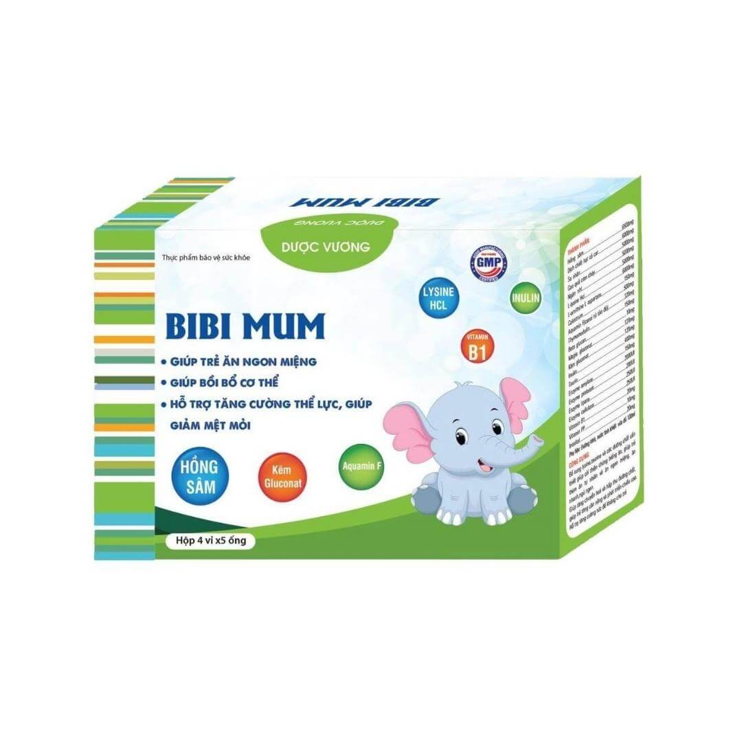 Siro Bibi Mum ăn ngon tăng sức đề kháng hỗ trợ tiêu hóa