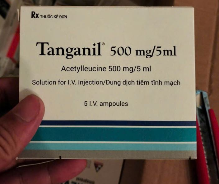 Thuốc Tanganil 500mg/5ml điều trị đau đầu, rối loạn tiền đình, tuần hoàn máu não kém