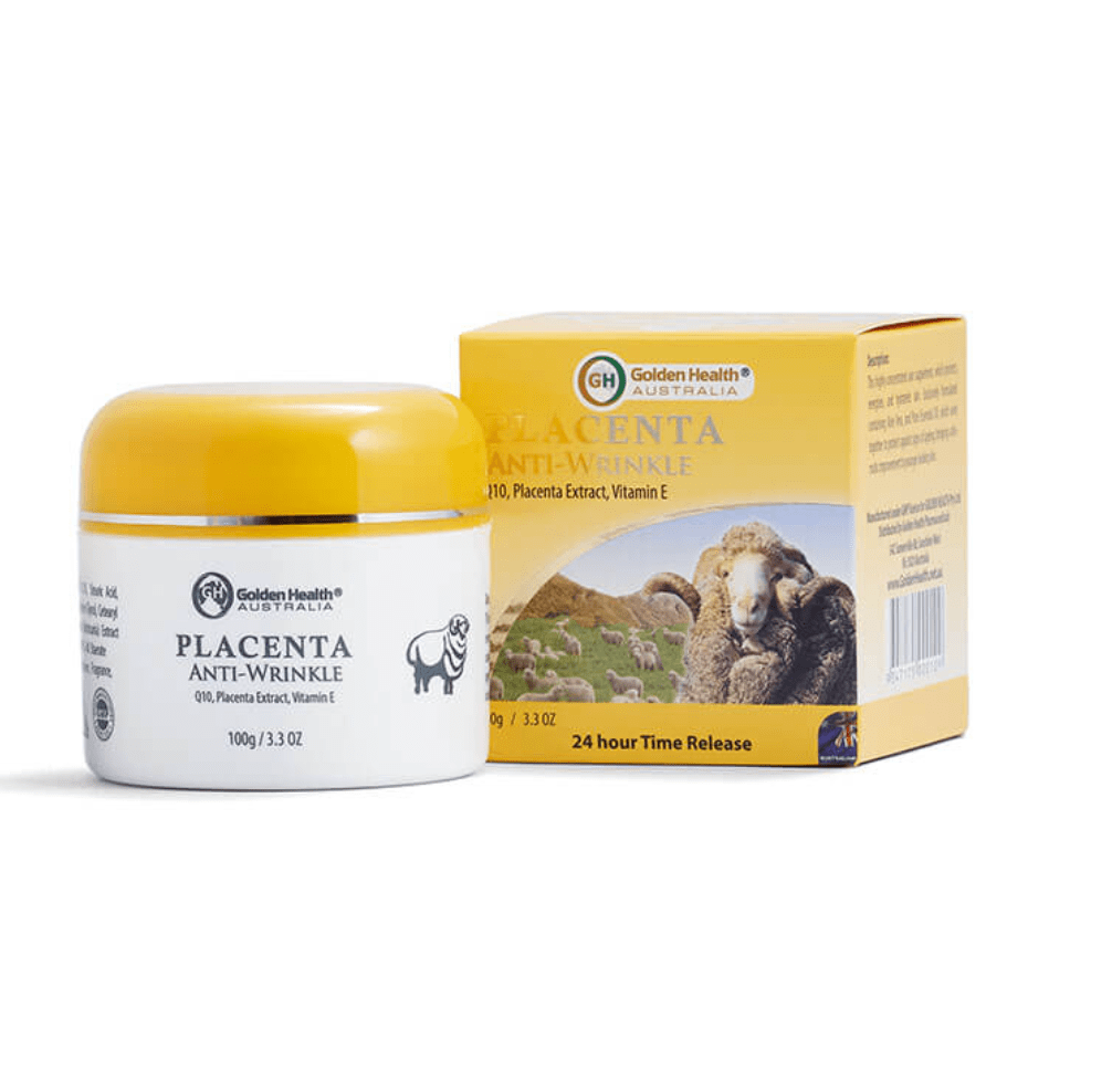 GH Placenta Anti-Wrinkle Cream - Kem Cừu Vàng Dưỡng Da Cấp Ẩm, Chống Lão Hóa - Vitamin E - 100g