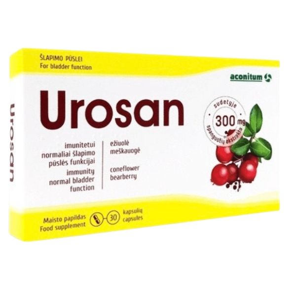 Viên uống Urosan Aconitum UAB hỗ trợ điều trị viêm đường tiết niệu, bàng quang hộp 