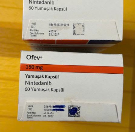 Thuốc Ofev 150mg điều trị ung thư phổi