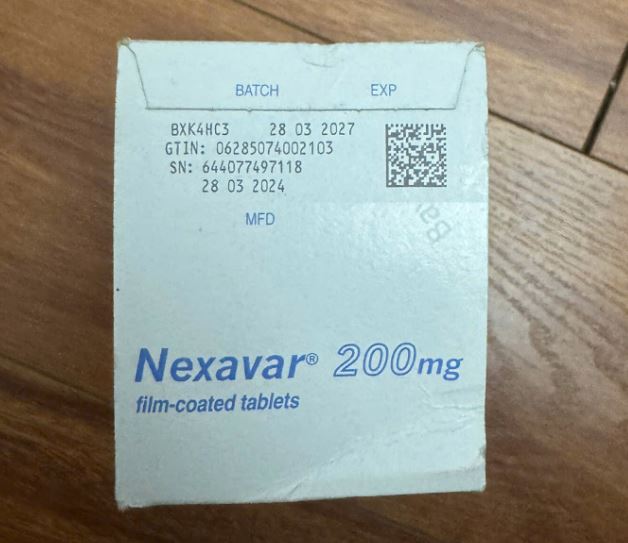 Thuốc Nexavar 200mg điều trị ung thư tế bào biểu mô gan thận tuyến giáp