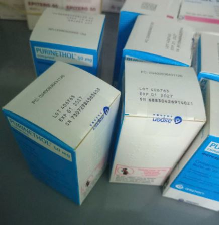 Thuốc PuriNethol 50mg Mercaptopurine trị ung thư bạch cầu