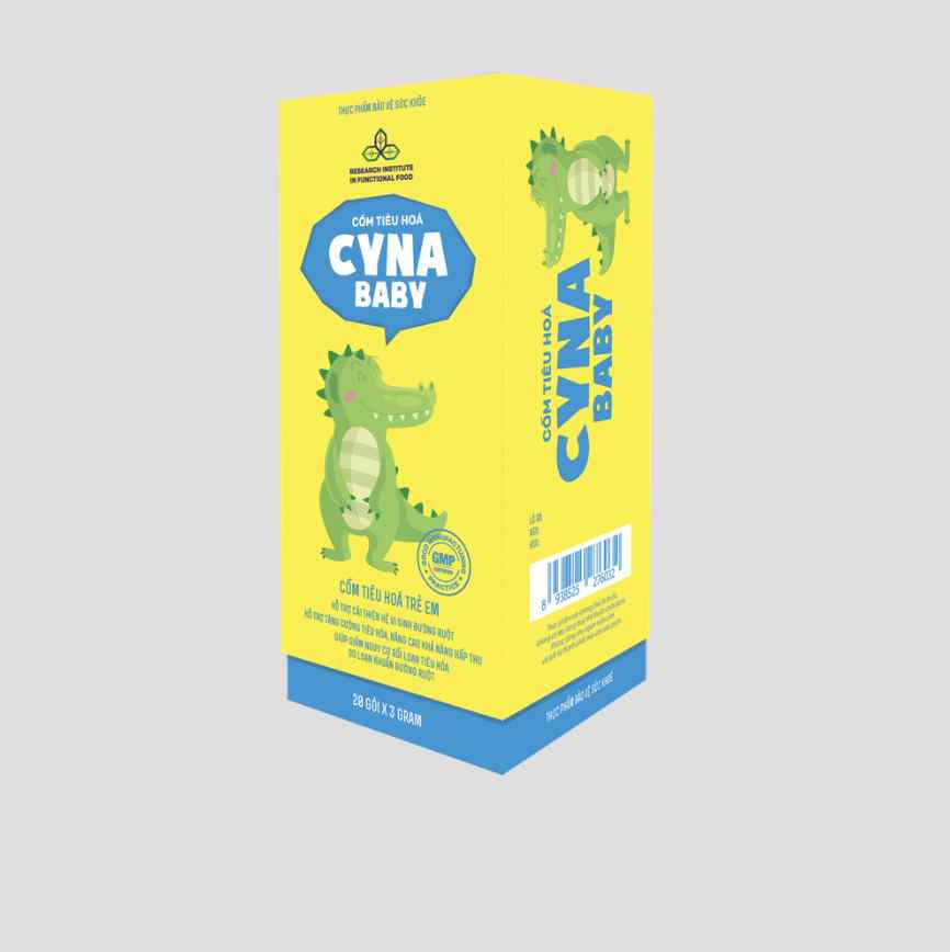 Cốm tiêu hóa Cyna Baby - Hỗ trợ đường tiêu hóa khi ăn phải thực phẩm lạ, rối loạn tiêu hóa kéo dài khi ăn dặm và dùng thuốc