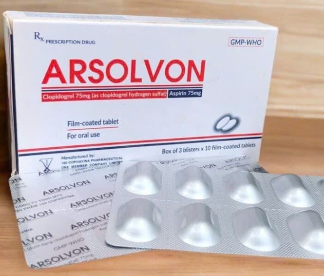 Thuốc ARSOLVON điều trị hội chứng mạch vành cấp và nhồi máu cơ tim không ổn định