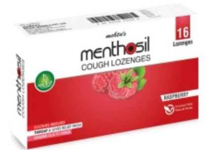 Viên ngậm ho Mehta's Menthosil Cough Lozenges (Strawberry) hộp 2 vỉ x 8 viên