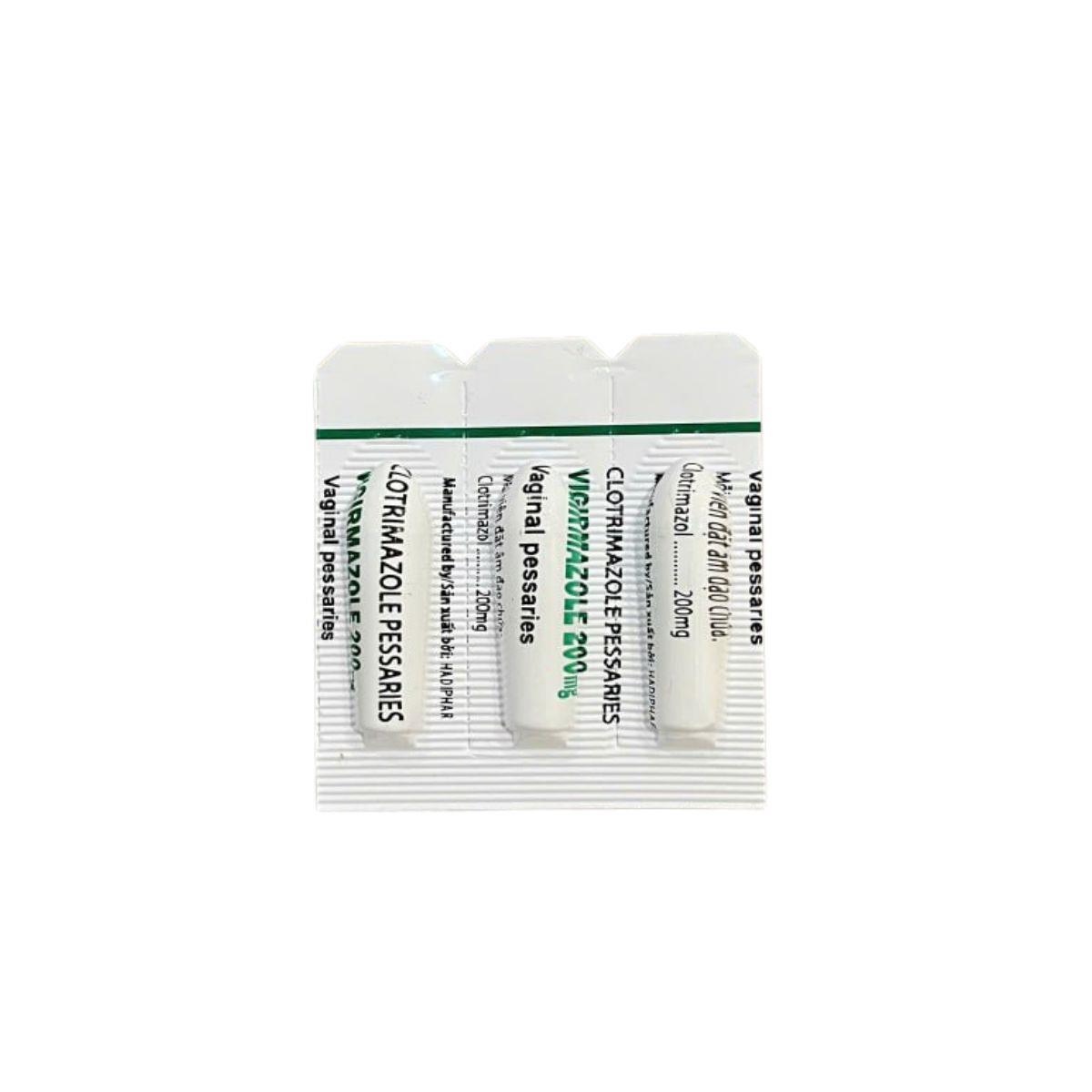 Thuốc Vigrimazole Clotrimazole Pessaries 200mg hỗ trợ điều trị viêm âm đạo do nấm Candida