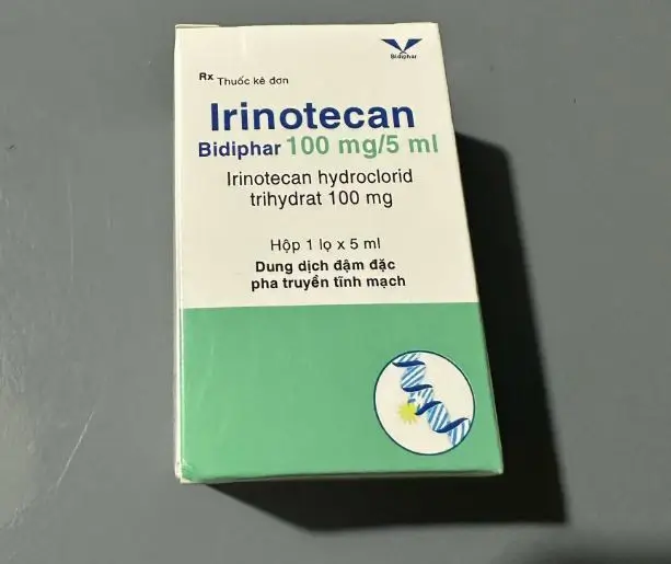 Thuốc Irinotecan Bidiphar 100mg/5ml ung thư ruột kết-trực tràng tiến triển