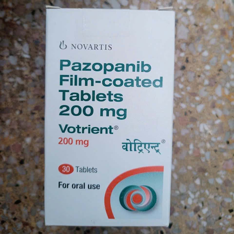 Thuốc Votrient 200mg Novartis điều trị ung thư biểu mô tế bào thận (RCC) và ung thư phần mềm (STS) (30 viên)